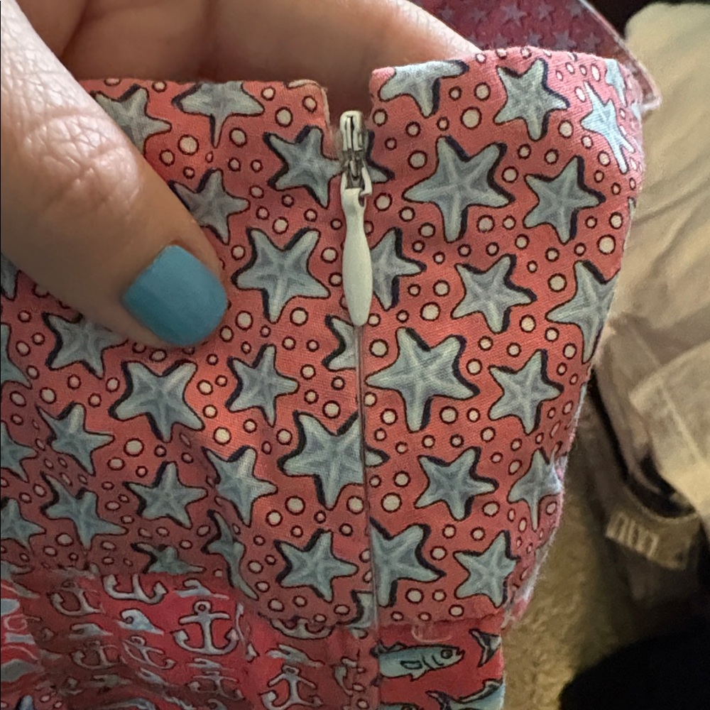 Vineyard Vines pink patchwork nautical skirt, siz… - image 4